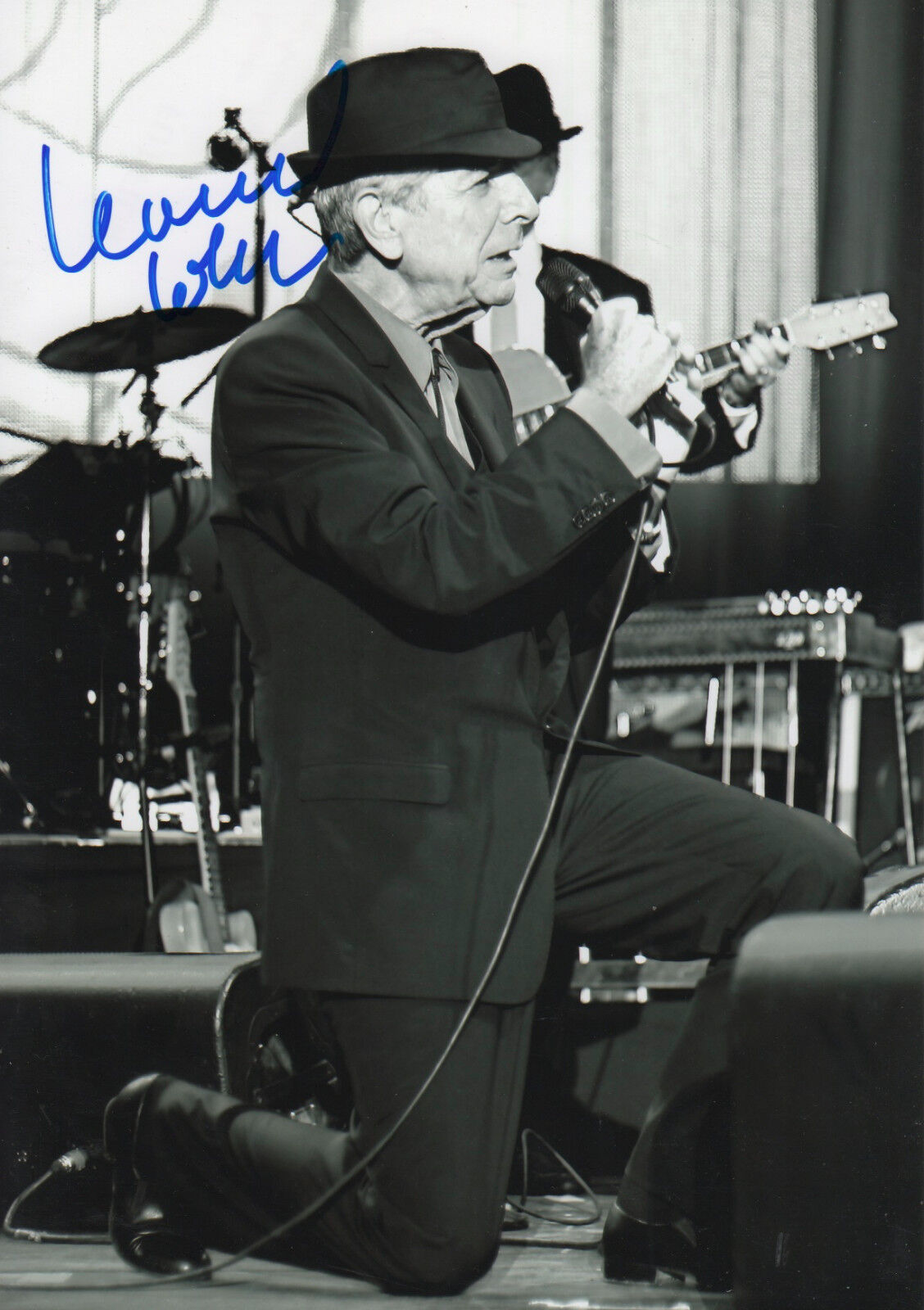 Leonard Cohen signed 8x12 inch Photo Poster painting autograph ACOA