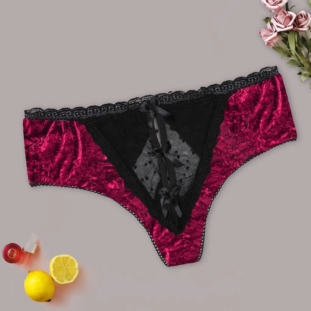 Sexy Panties Women's Underwear Seamless G-string Briefs Ladies Hollow Sexy Lingerie Velvet Breathable Underpant Thong T-strings