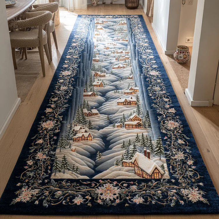 Garnet Christmas Village Runner Carpet NCU0HH1507