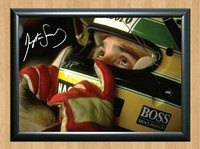 Ayrton Senna Signed Autographed Photo Poster painting Poster Print Memorabilia A2 Size 16.5x23.4