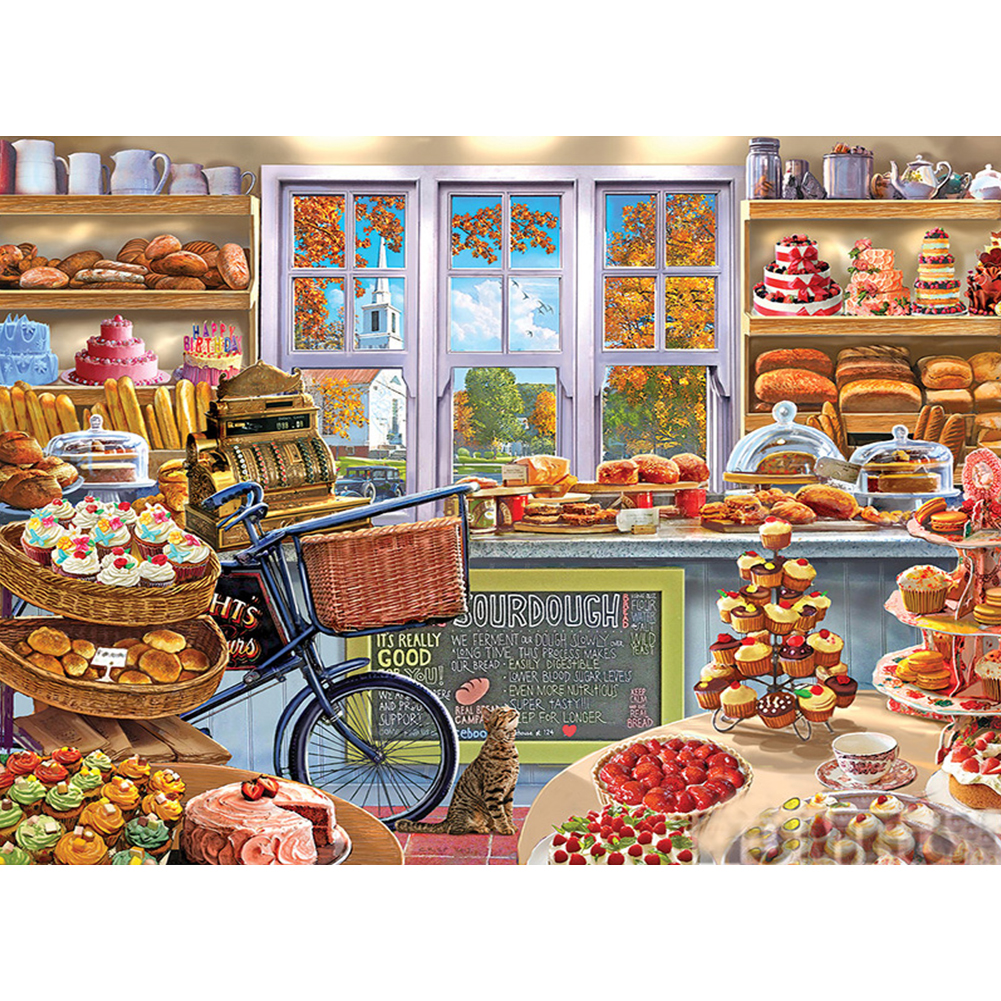 

40*30CM - Warm Desserts - Round Drill Diamond Painting, 501 Original