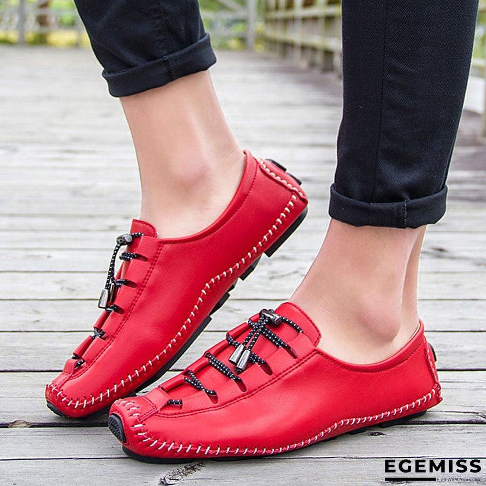 Men's Comfort Shoes Leather Spring / Fall Oxfords Red / Brown / Black / Party & Evening / Party & Evening / EU42 | EGEMISS