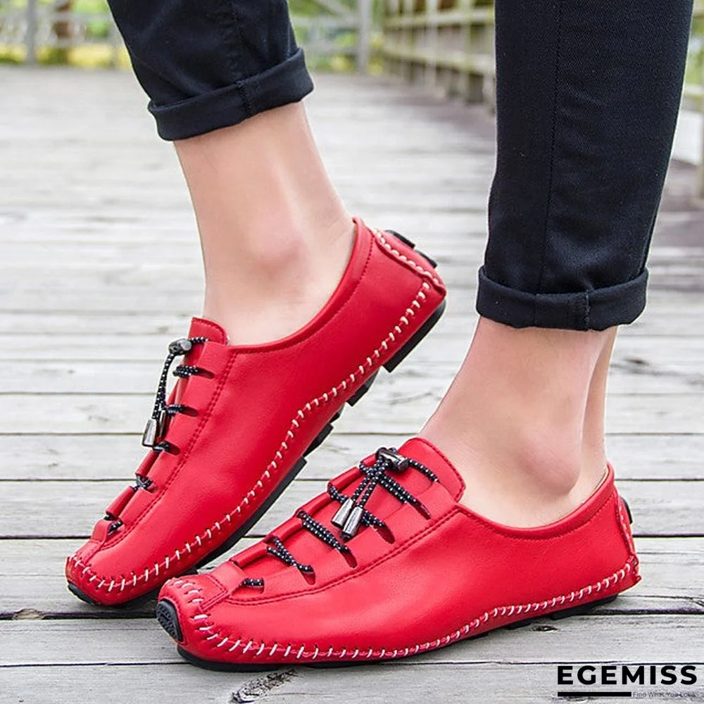 Men's Comfort Shoes Leather Spring / Fall Oxfords Red / Brown / Black / Party & Evening / Party & Evening / EU42 | EGEMISS