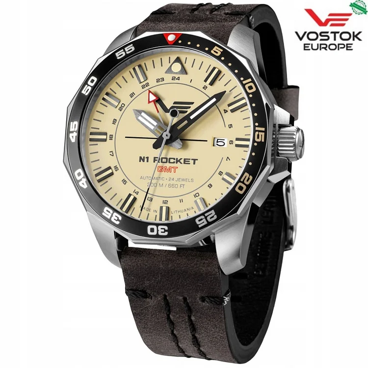 Zegarek męski Vostok Europe NH34-225A713, brązowy