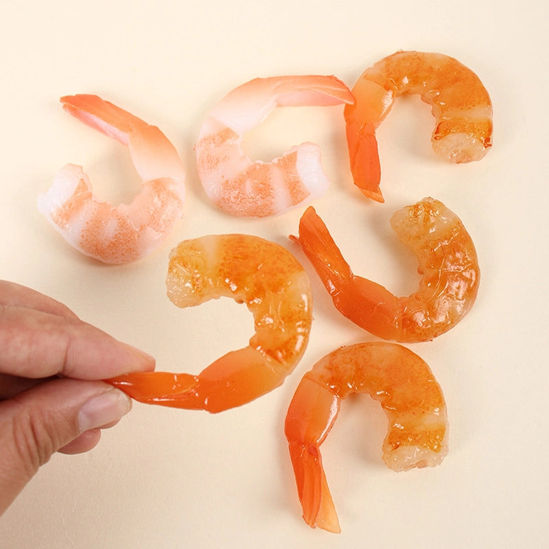 PVC Simulation Shrimp Model Film And Television Shooting Props Restaurant Sample Decoration Fun Simulation Food Shrimp Tail