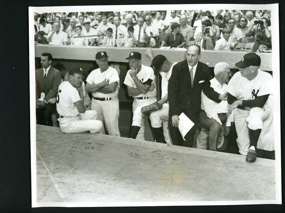 Yankees Old Timer's Day Wire Photo Poster painting from Rizzuto estate