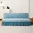 Mymmirical Jacquard Armless Sofa Bed Cover Elastic Cheap Couch Covers for Living Room Washable Removable Slipcovers Folding Settee Case
