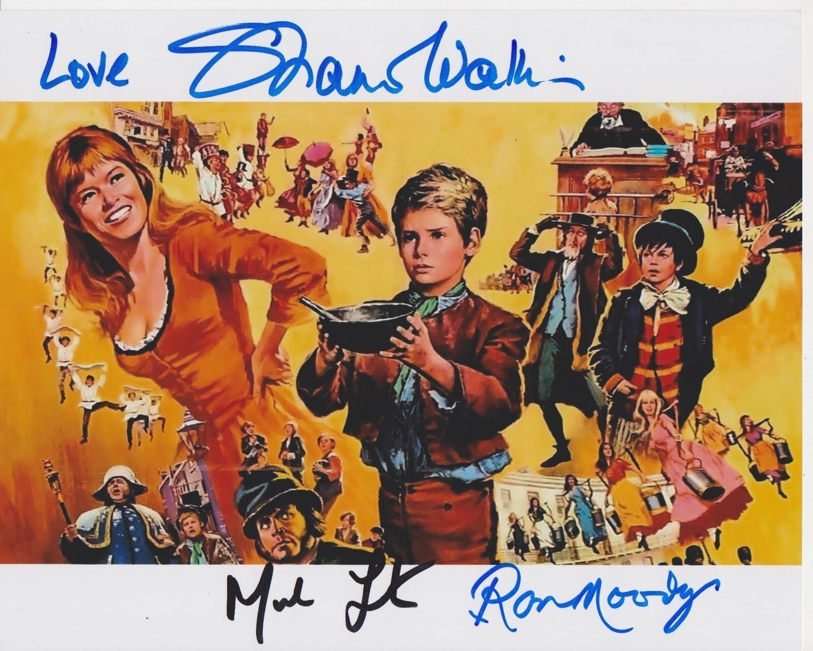 Shani Wallis, Ron Moody & Mark Lester Signed Oliver! 8x10 Photo Poster painting - ULTRA RARE!!!