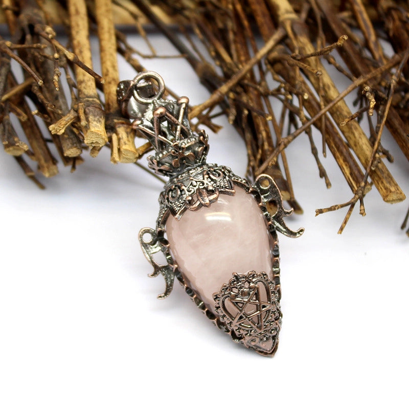 1 Piece Natural Stone Geometric Pendant Jewelry Accessories