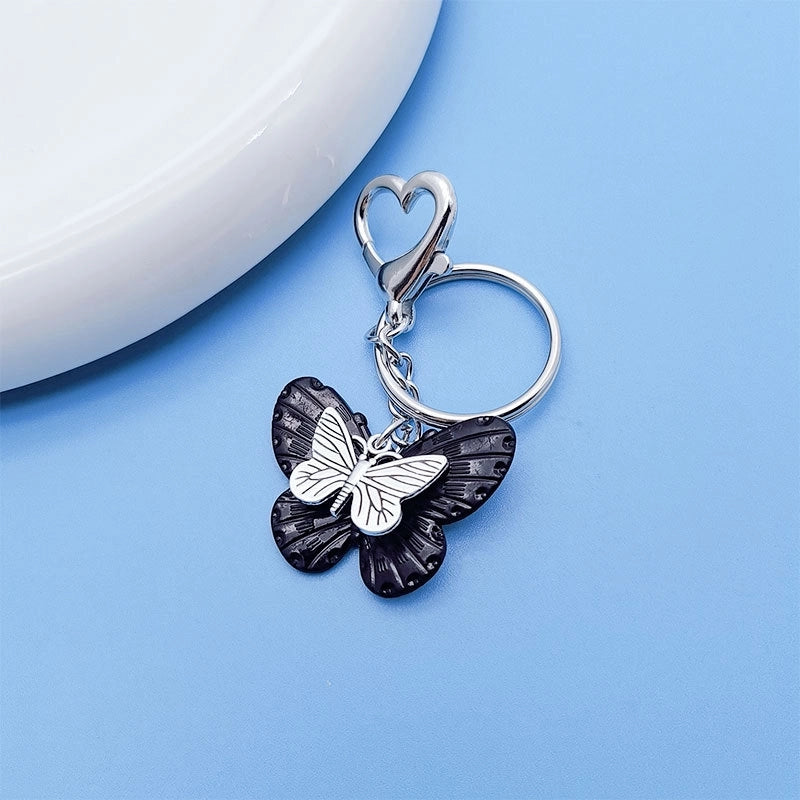 Cute Classic Style Butterfly Alloy Plating Bag Pendant Keychain