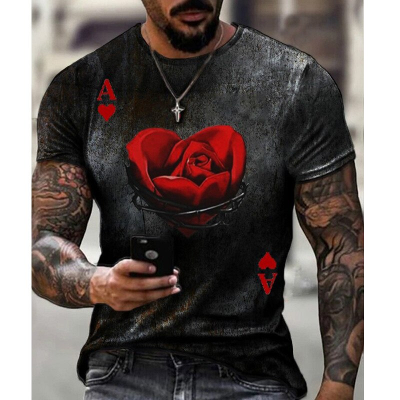 

Rose - 3D Printed Men T Shirt, Xl, 501 Original