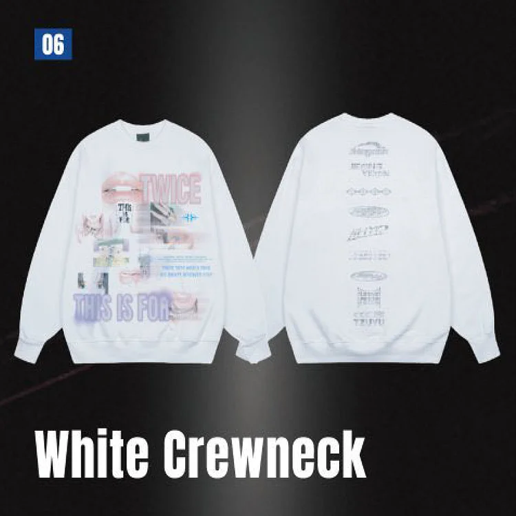 TWICE WHITE CREWNECK Mサイズ 2026 Twice This Is For World Tour White Crewneck
