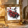 Diamond Painting-DIY Crystal Rhinestone Poppy Flower Dress Girl(Box Packaging)