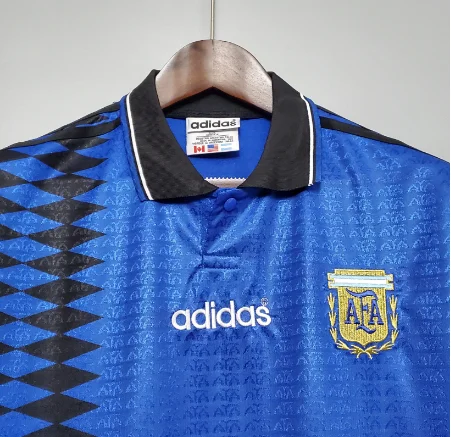 1994 Argentina Away Retro Football T-Shirt Thai Quality