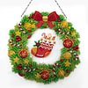 DIY Diamond Painting Hanging Wreath Kit Home Door Decor(Include Chain and Lamp Belt)