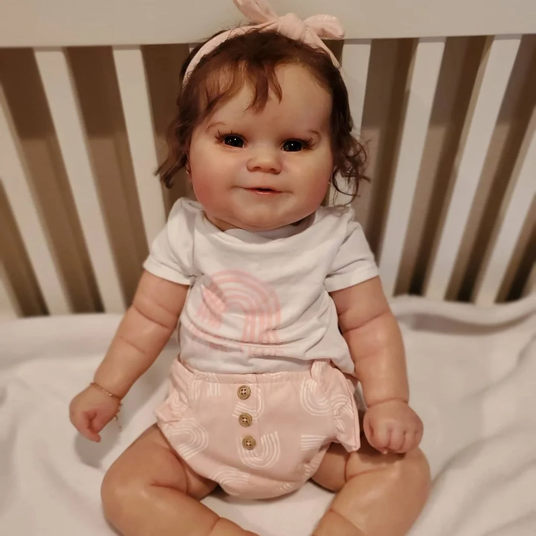 20'' Realistic Soft Handmade Reborn Dolls Named Destiny with “Heartbeat” and Coos
