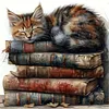 Cat-Partial 11CT Stamped Cross Stitch Bead Embroidery 36*36cm/14.17*14.17in tapestrymarket