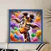 Giraffe-18CT Stamped Cross Stitch Kit(20x20cm)