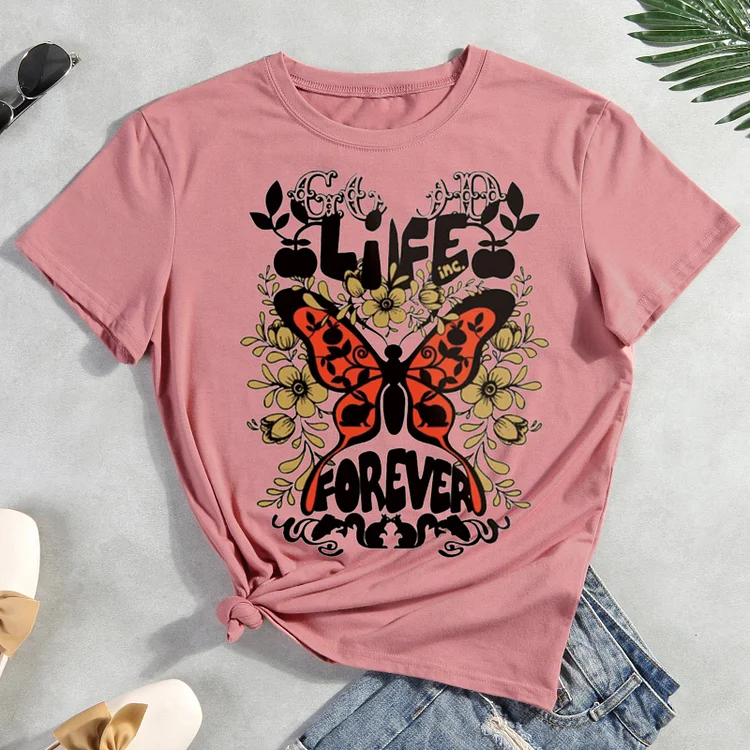 ANB - Life forever butterfly  T-shirt Tee -06439