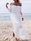 Hawaii Style Off-The-Shoulder Maxi Dress