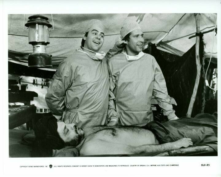 Dan Aykroyd Chevy Chase Spies Like Us Original Press 8X10 Photo Poster painting