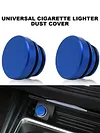 Car Cigarette Lighter Cover Dustproof Car Button Plugs Cap for Most Cars (Black)