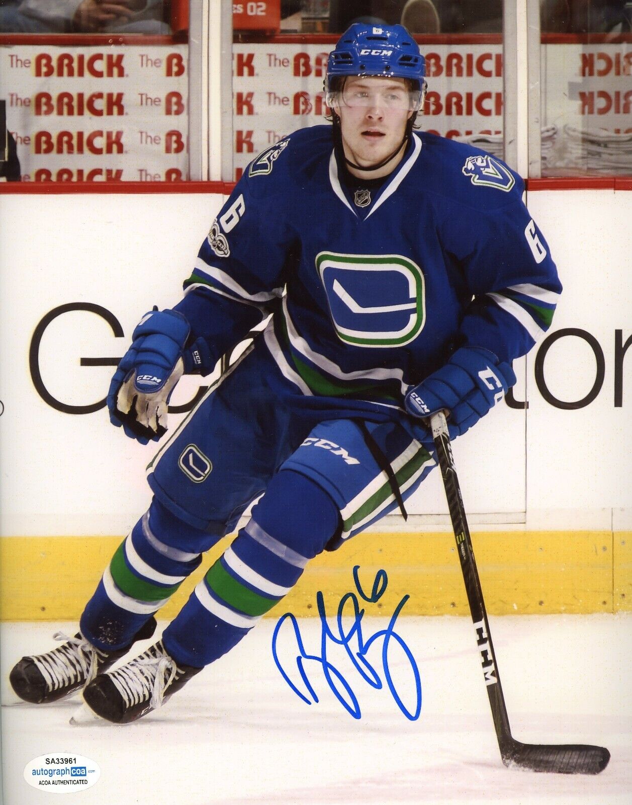 Vancouver Canucks Brock Boeser Autographed Signed 8x10 NHL Photo Poster painting ACOA #2