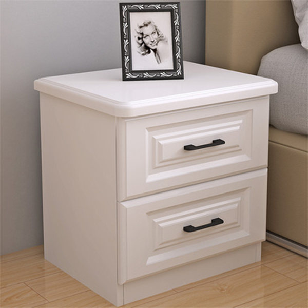 Nordic Light Luxury Bedside Table Simple Modern White Bedside Table