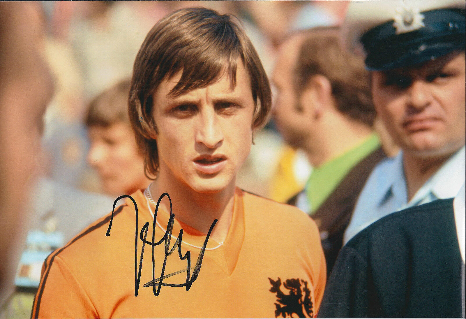 Johan CRUYFF Signed Autograph 12x8 Photo Poster painting AFTAL COA Holland RARE Total Football