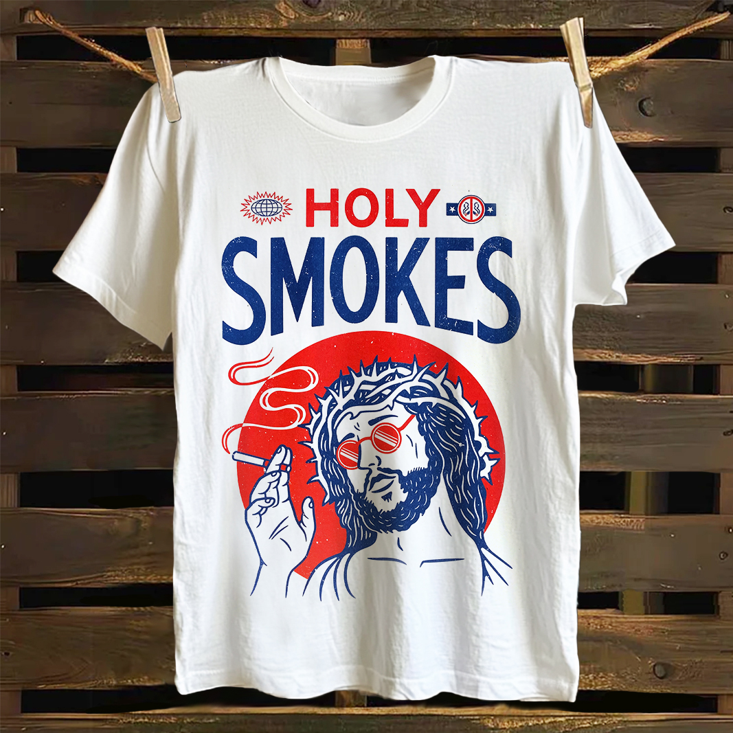 Holy Smokes Graphic Graphic Print T-shirt