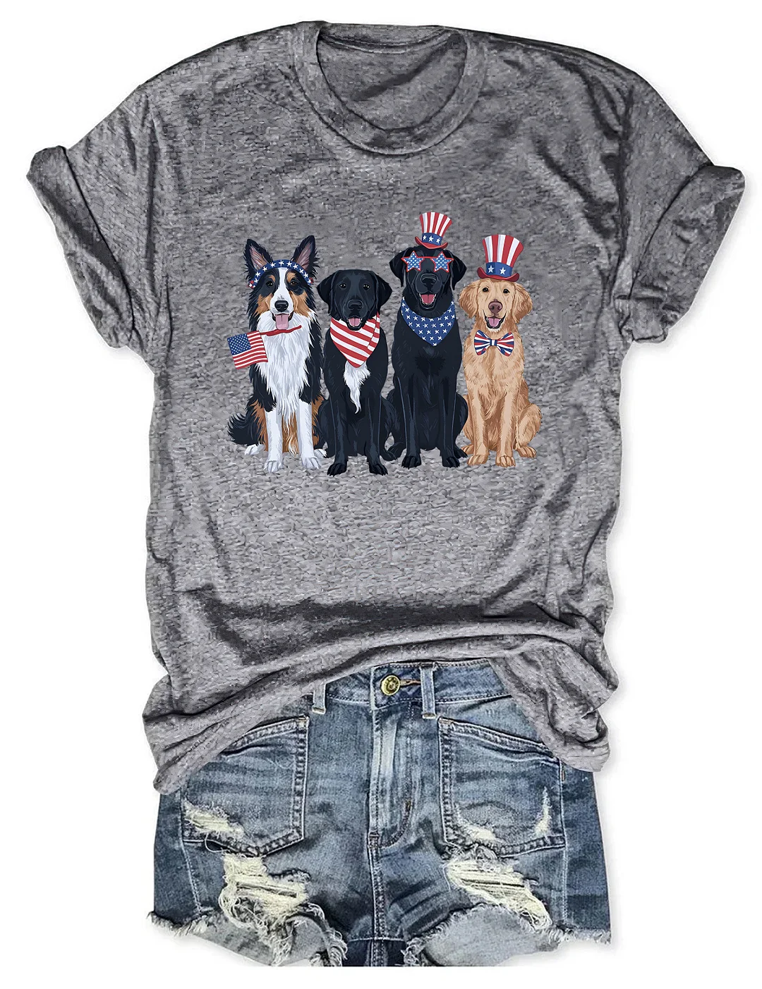 Golden Retriever 4th Of July T-shirt
