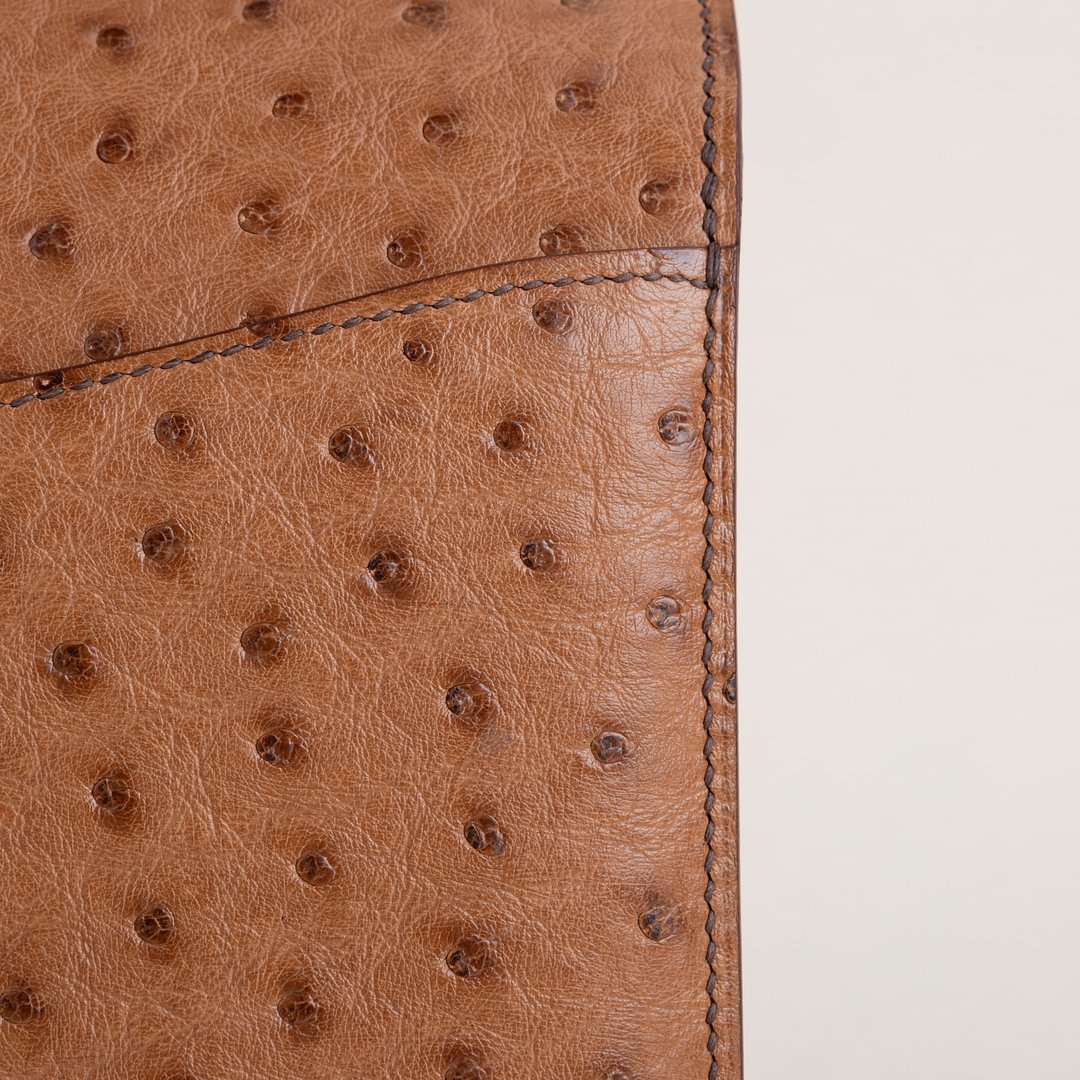 Constance 24CM Ostrich 35 Cognac GHW