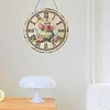 2D DIY Acrylic Teapot Diamond Painting Clock Pendant w/ Clock Function Wall Art