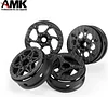 AMK Customized Supportting 4Pcs Carbon Fiber 12mm Hex Hub 1.9 Beadlock Wheels Rims for 1/10 RC Crawler Car Axial SCX10 TRX6 Gen8 Gelande TRX4 Upgrades (3)