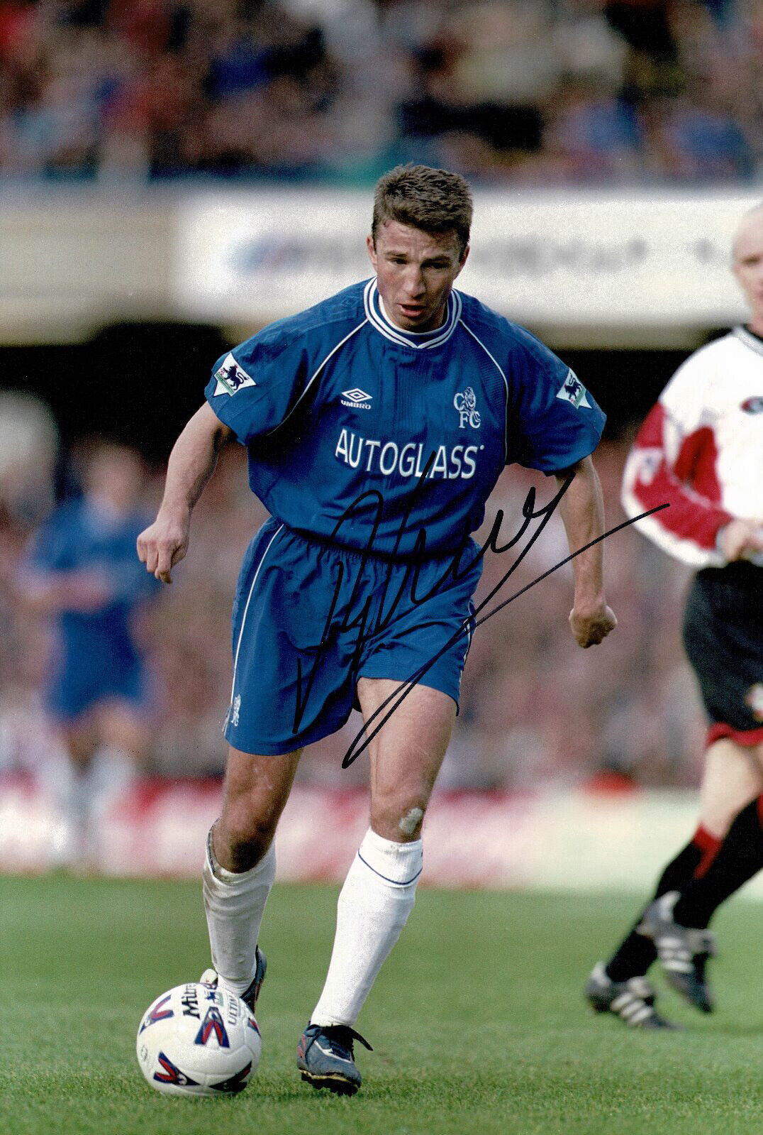 Dan Petrescu Signed 12X8 Photo Poster painting Chelsea F.C. AFTAL COA (1604)