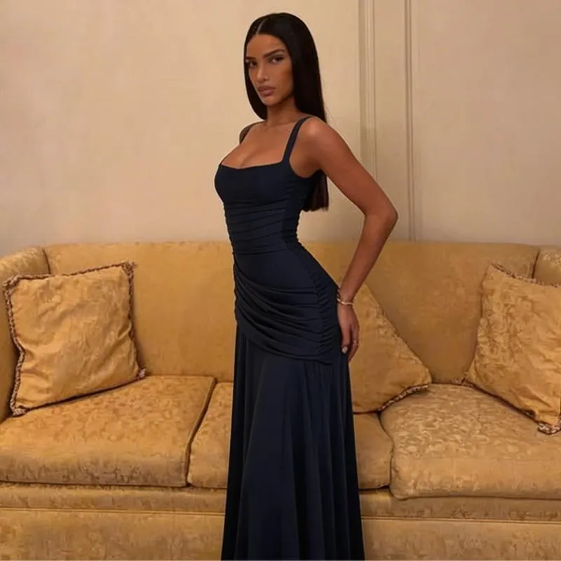 Women's Solid Color TIe-back Sleeveless Bodycon Slip Dress, Plain Criss Cross Straps Back Lace-up Ruched Slim Fit Maxi Dress, Party Club Date Evening Gown Holiday Daily Casual Elegant Long Dresses For Ladies All Seasons Summer Fashion Clothes Wear Women's Solid Color TIe-back Sleeveless Bodycon Slip Dress, Plain Criss Cross Straps Back Lace-up Ruched Slim Fit Maxi Dress, Party Club Date Evening Gown Holiday Daily Casual Elegant Long Dresses For Ladies All Seasons Summer Fashion Clothes Wear