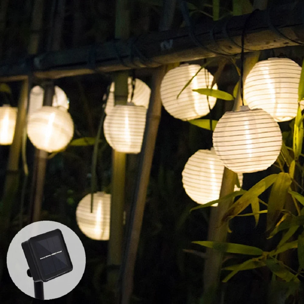 Solar Led Light Outdoor Lantern Solar String Lights Street Garland LED Solar Lamp For Wedding Lantern Garden Decoration