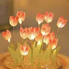Artificial Tulip Flower Night Light Bedside Lamp LED Night Lamp Christmas Gifts