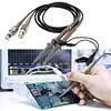 2pcs P6100 100MHz 1X 10X Scope Clip Test Probes BNC Oscilloscope Probe Kit