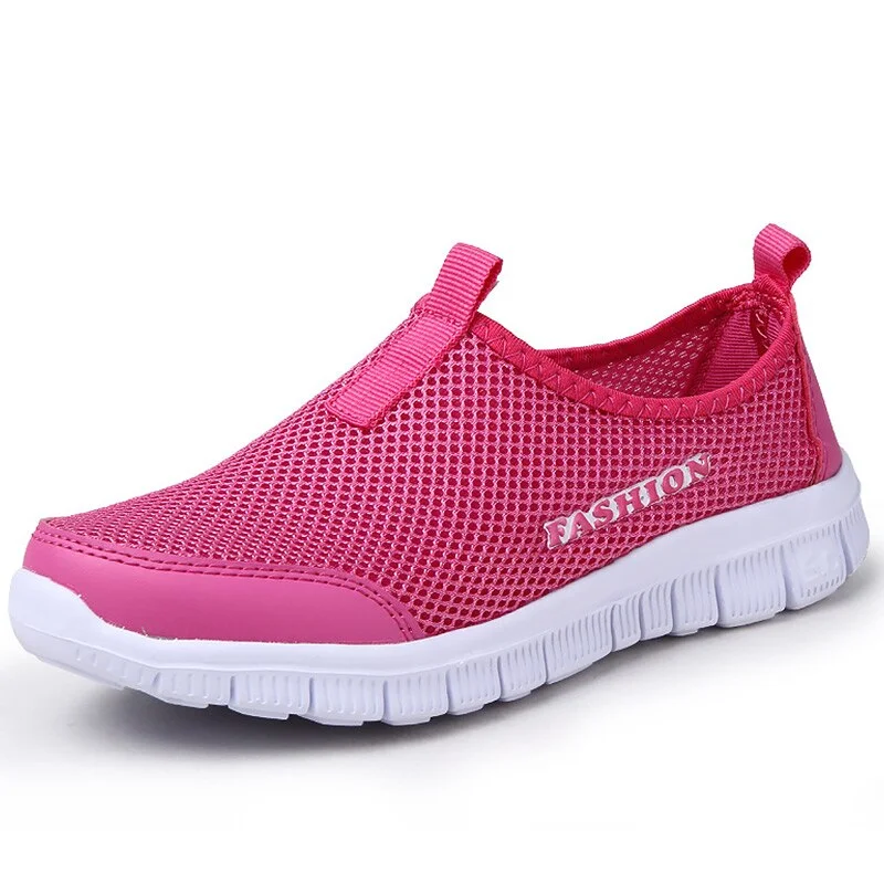 Women's sports shoes Running shoes Slip-ons Air mesh Wear resistant Breathable Summer footwear Superstar Fshion shoes