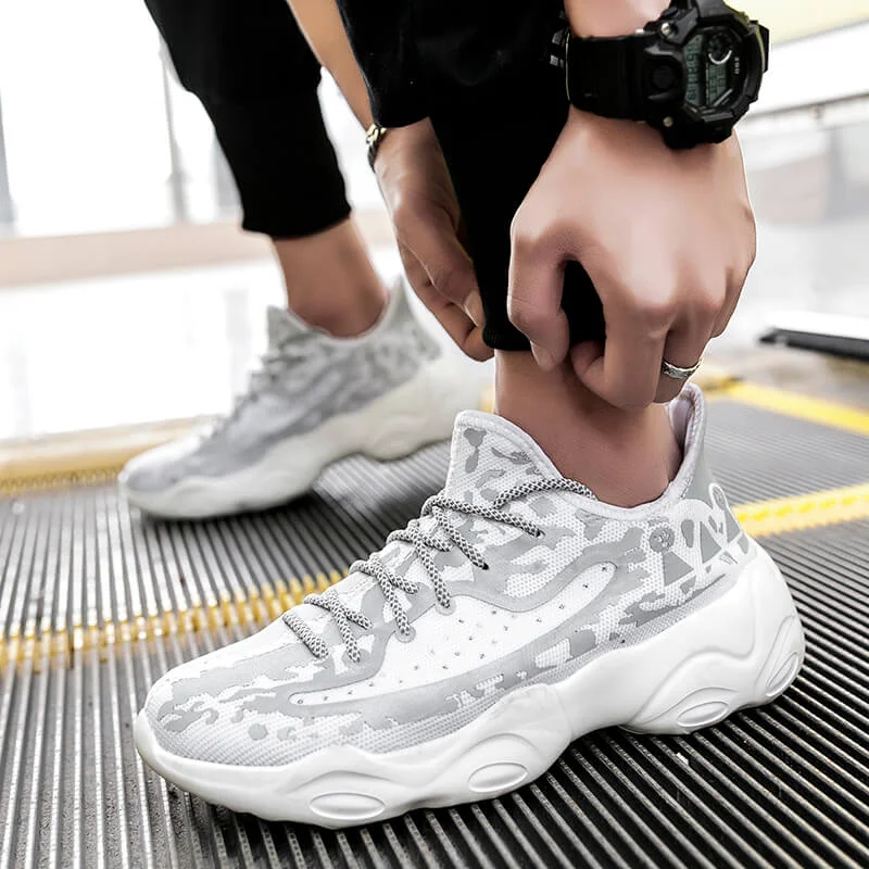 MWY Fashion Casual Shoes Men Breathable Comfortable Couple Walking Shoes Platform Sneakers Plus Size Zapatillas De Deporte