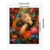 >SALE<Full Embroidery Eco-cotton Thread 11CT Print Flower Dragon Cross Stitch 50x60cm