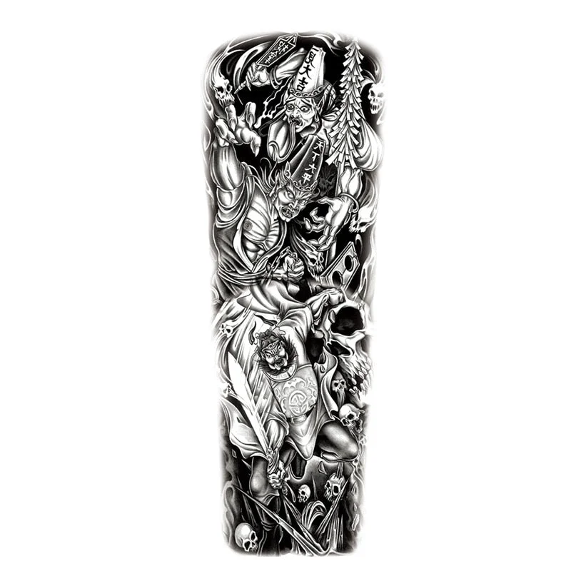 Temporary Tattoos Snake Lion Asian Fake Tattoo Tiger For Men Waterproof Art Mermaid Sticker Paste on Arm Leg Tattoos Body Art