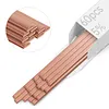 60 Pcs 5% Silver Brazing Rods - 1.3x3.2x250mm Flat Solder Alloy for HVAC & Plumbing Welding (Boxed)