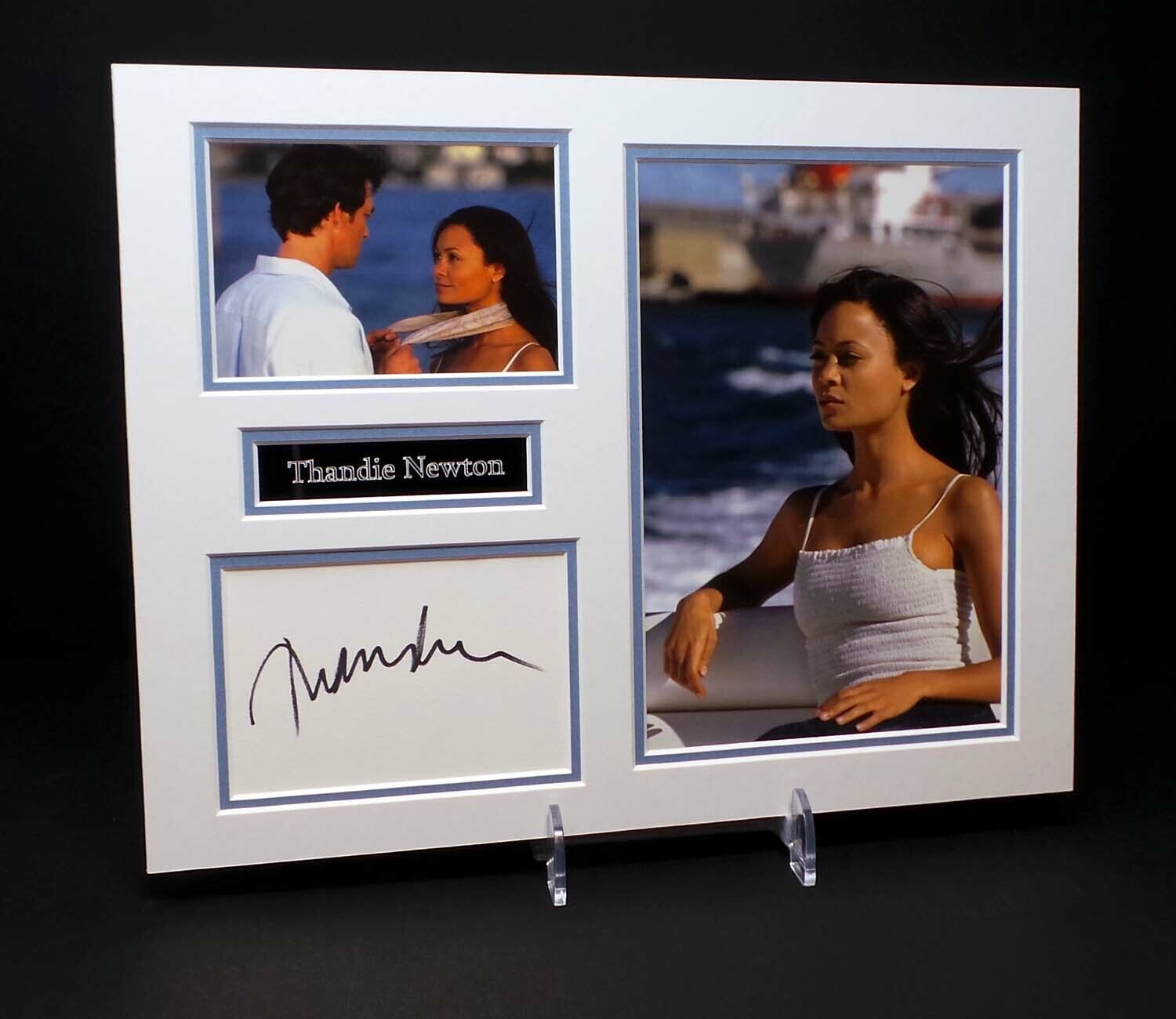 Thandie NEWTON Signed Mounted Photo Poster painting Display AFTAL RD COA Mission Impossible