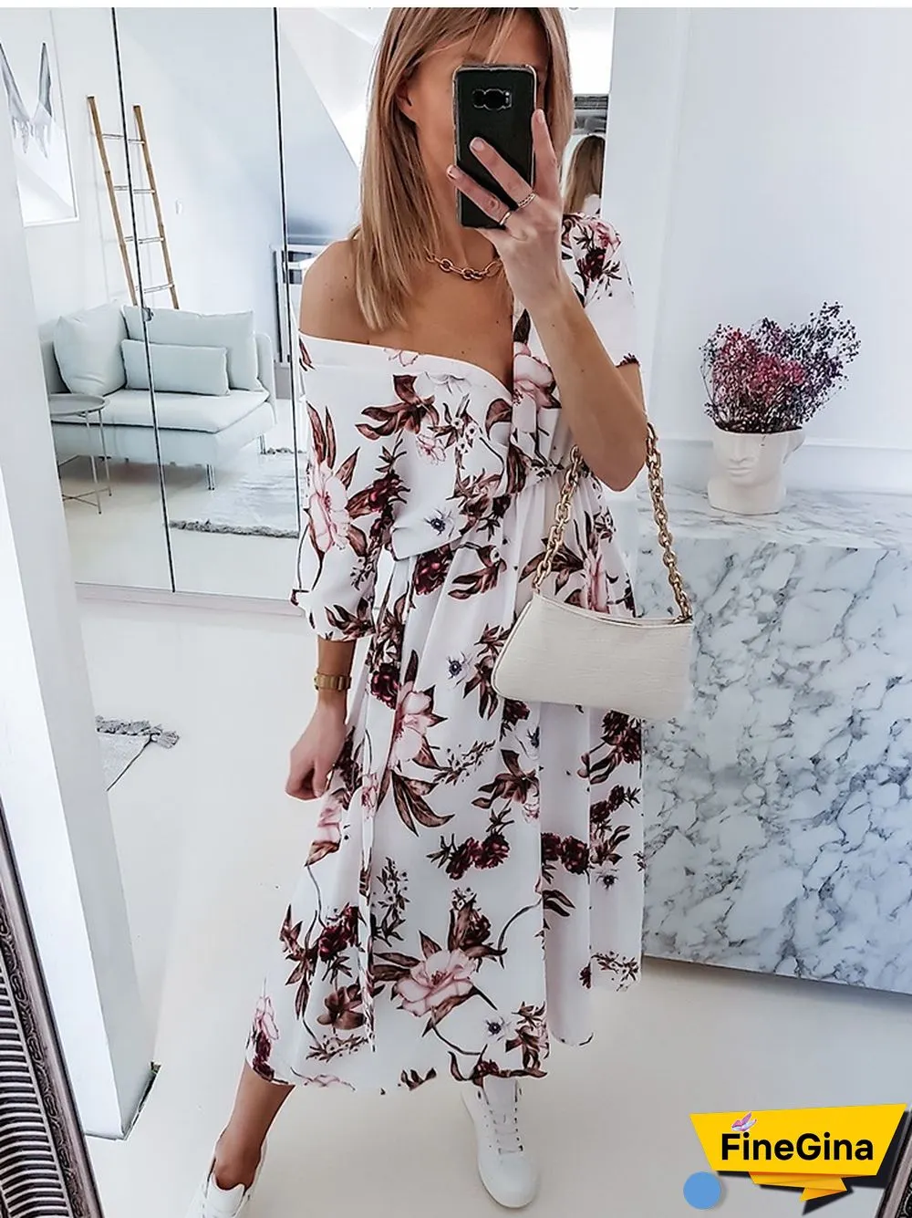 Women Casual Dress Summer Floral Print Red Maxi Dress Fashion V-neck Short Sleeve Elegant Lace Up Beach Party Dresses For Femme