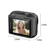 Compact Panoramic Action Camera Anti-Shake WiFi Mini Sports Camera 2.0in Flip Screen with Magnetic Neck Strap for First-person View Shooting