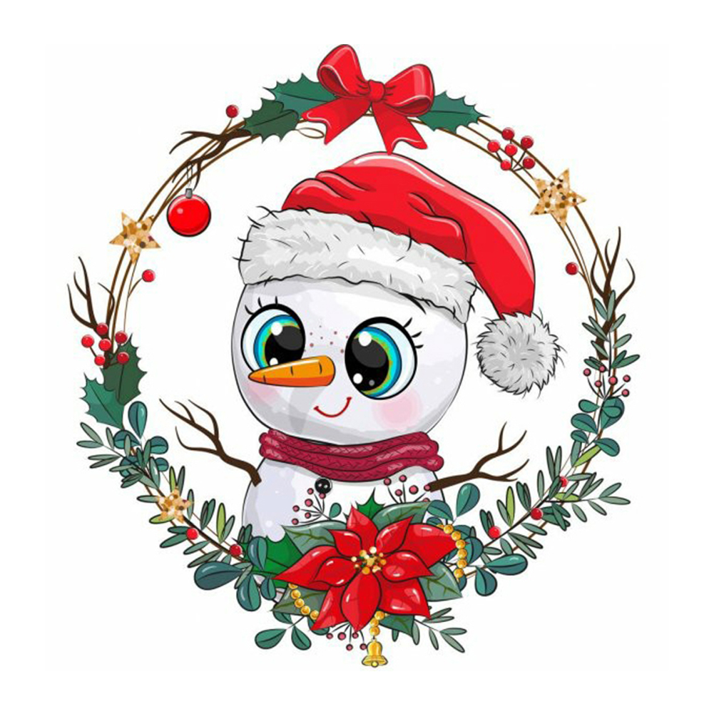 

Cartoon Snowman - Round Drill Diamond Painting - 30*30CM, 501 Original