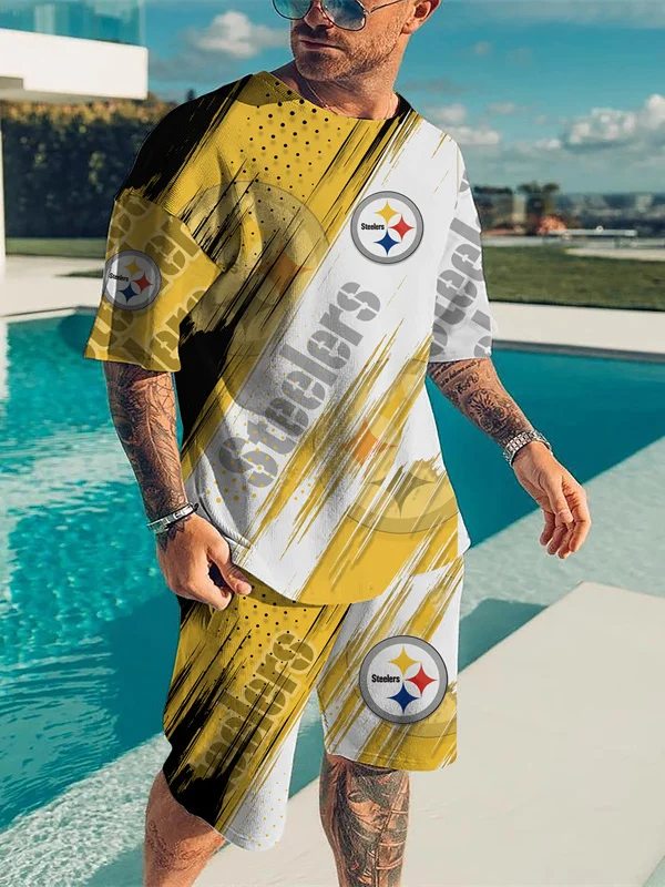 Pittsburgh Steelers Limited Edition Top And Shorts Two-Piece Suits