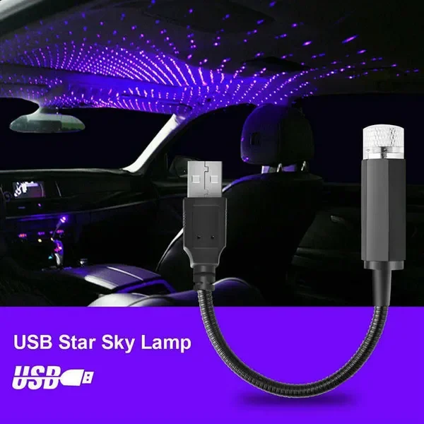 New Vehicle Starry Sky USB Interior Laser Indoor Outdoor Projection Light Car Atmosphere Decoration